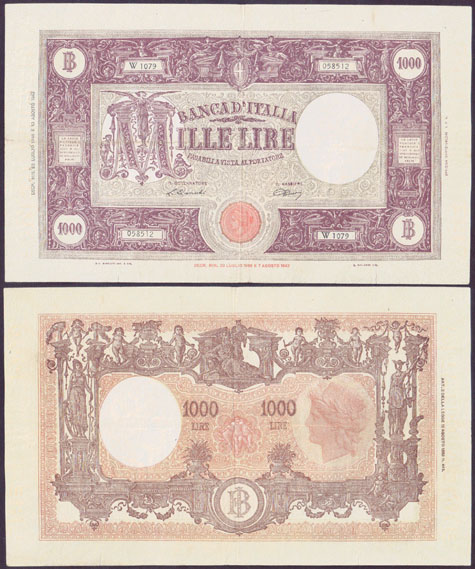 1946 Italy 1,000 Lire M000143